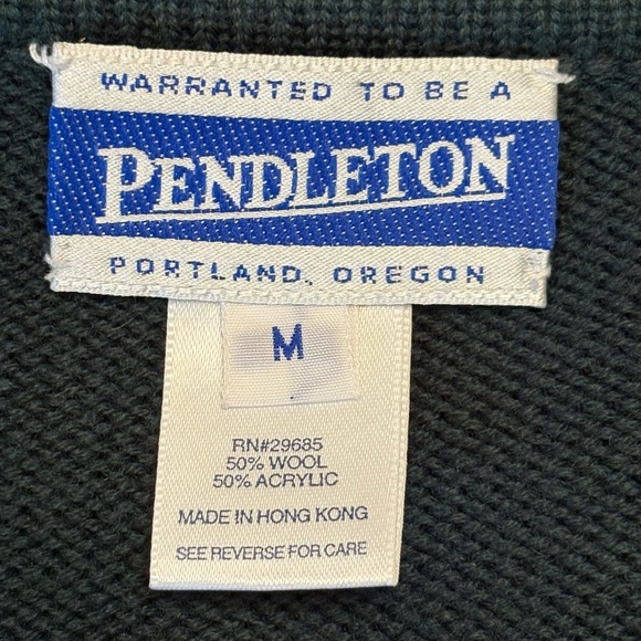 Women's Pendleton Cardigan Wool Acrylic Blend Sweater, Size M - Picture 6 of 12